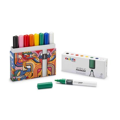 Εικόνα της ΜΑΡΚΑΔΟΡΟΙ CARIOCA PLUS ACRYL/8 SET HARD BOX 45209