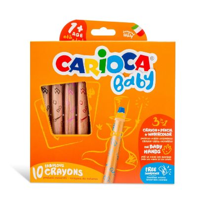 Εικόνα της ΞΥΛΟΜΠΟΓΙΕΣ CARIOCA BABY 1+ 10τεμ 42818
