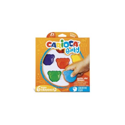 Εικόνα της ΚΗΡΟΜΠΟΓΙΕΣ CARIOCA TEDDY BABY 1+CRAYONS/6 42956
