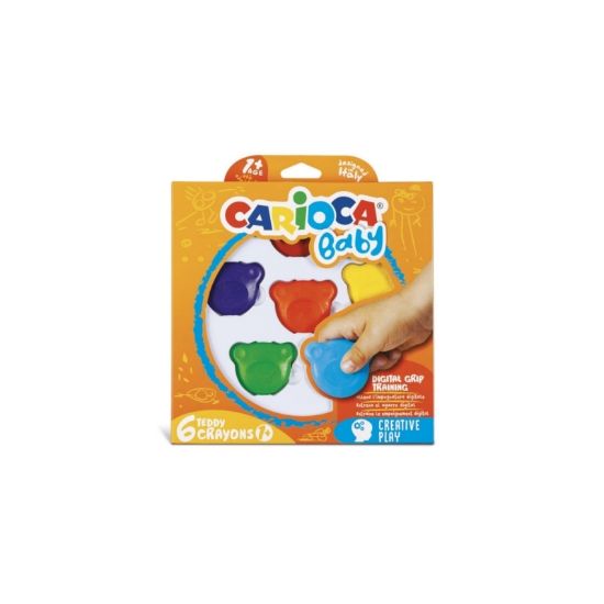 Εικόνα της ΚΗΡΟΜΠΟΓΙΕΣ CARIOCA TEDDY BABY 1+CRAYONS/6 42956