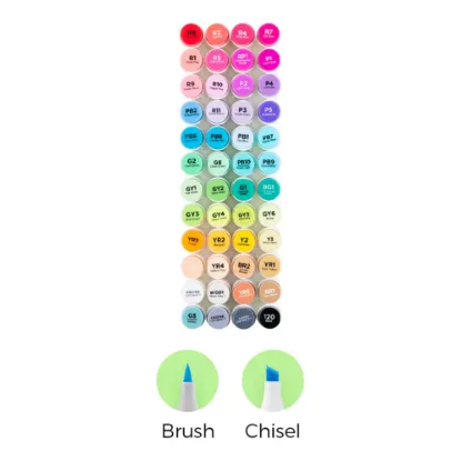 Εικόνα της Ohuhu Honolulu 48 Colors Dual Tips Alcohol Art Markers