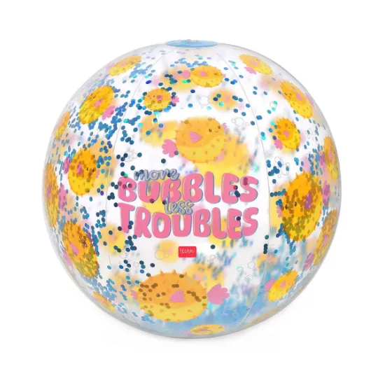 Εικόνα της Inflatable Beach Ball - Glitter Beach Ball PUFFERFISH
