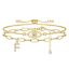 Εικόνα της "Evil Eye" Bracelet, 18K Gold Plated Steel