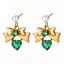 Εικόνα της "Hearts and bows" Earrings, 18K Gold Plated Stee