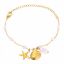 Εικόνα της "Starfish and Seashell" Bracelet, 18K Gold Plated Steel
