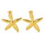 Εικόνα της "Starfish" Earrings, 18K Gold Plated Steel