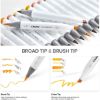 Εικόνα της Ohuhu Honolulu Alcohol Markers Σετ Μαρκαδόρων 24 Skin tone χρωμάτων Brush & Chisel