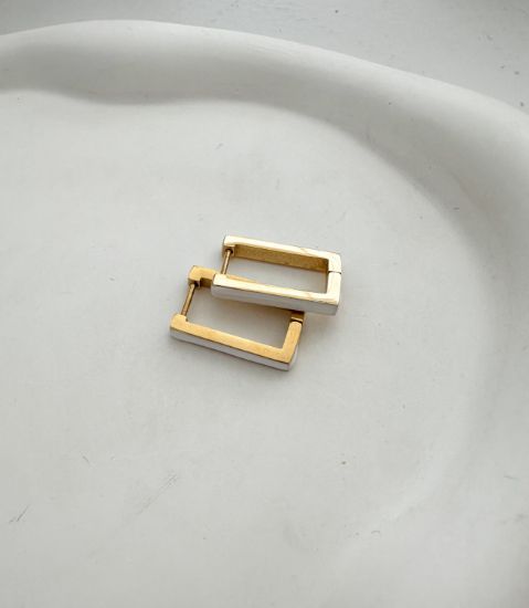 Εικόνα της White Rectangle Hoops