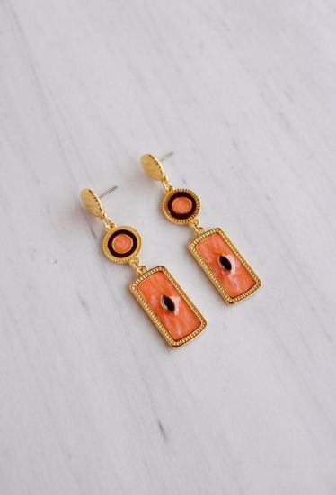 Εικόνα της Long Orange Earrings