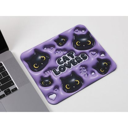 Εικόνα της MOUSE PAD i-TOTAL BLACK CAT 3D 24x20
