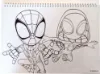 Εικόνα της Spidey Dino Webs Μπλοκ Ζωγραφικής Α4+Stickers